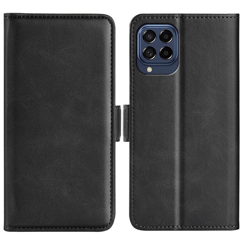 Flip Cover Samsung Galaxy M53 5G Læder Cover Dobbelt Klap