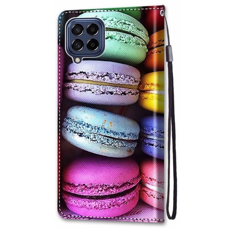 Flip Cover Samsung Galaxy M53 5G Macarons