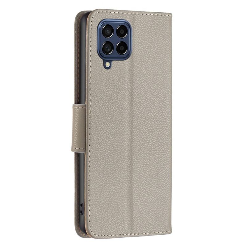 Flip Cover Samsung Galaxy M53 5G Med Snor Skrå Remlås