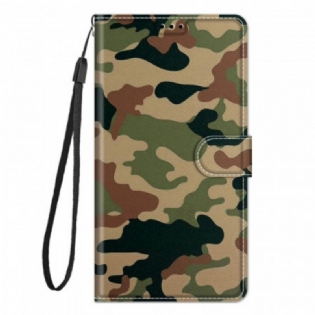 Flip Cover Samsung Galaxy M53 5G Med Snor Strappy Camo