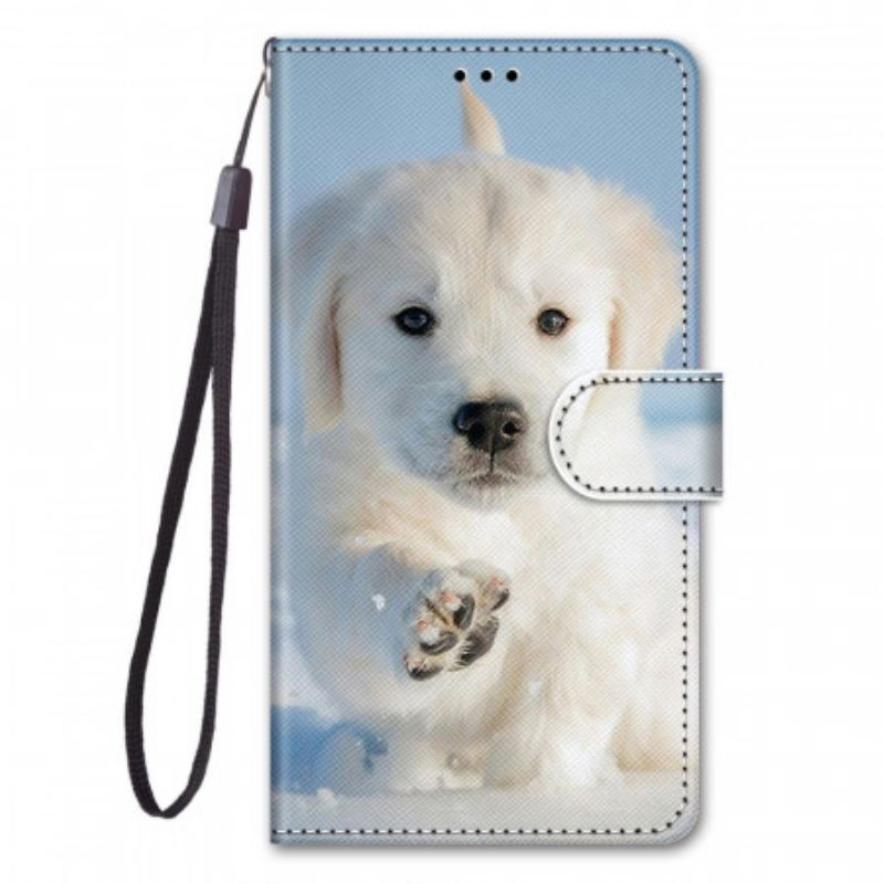 Flip Cover Samsung Galaxy M53 5G Med Snor Thong Hund