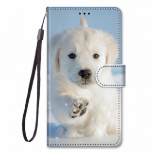 Flip Cover Samsung Galaxy M53 5G Med Snor Thong Hund