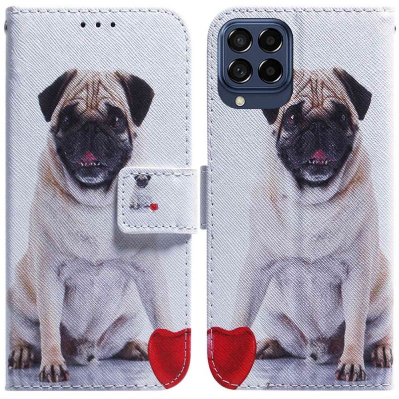 Flip Cover Samsung Galaxy M53 5G Mops Hund