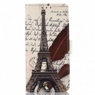 Flip Cover Samsung Galaxy M53 5G Poetisk Eiffeltårn