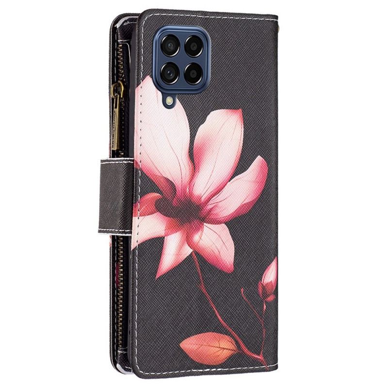 Flip Cover Samsung Galaxy M53 5G Punge Etui Blomster Tegnebog