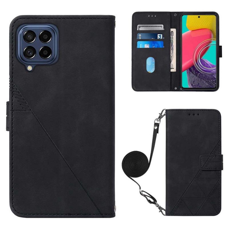 Flip Cover Samsung Galaxy M53 5G Skuldertrekanter