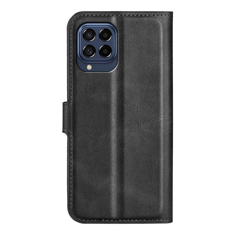 Flip Cover Samsung Galaxy M53 5G Slank Ekstrem Lædereffekt