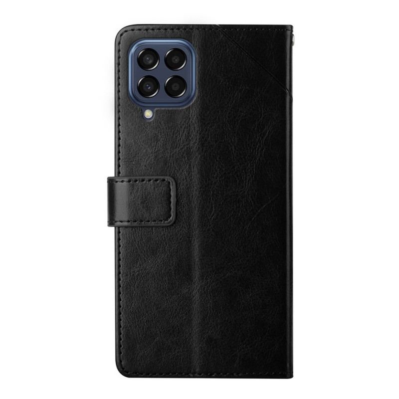 Flip Cover Samsung Galaxy M53 5G Stil Læder Y Design