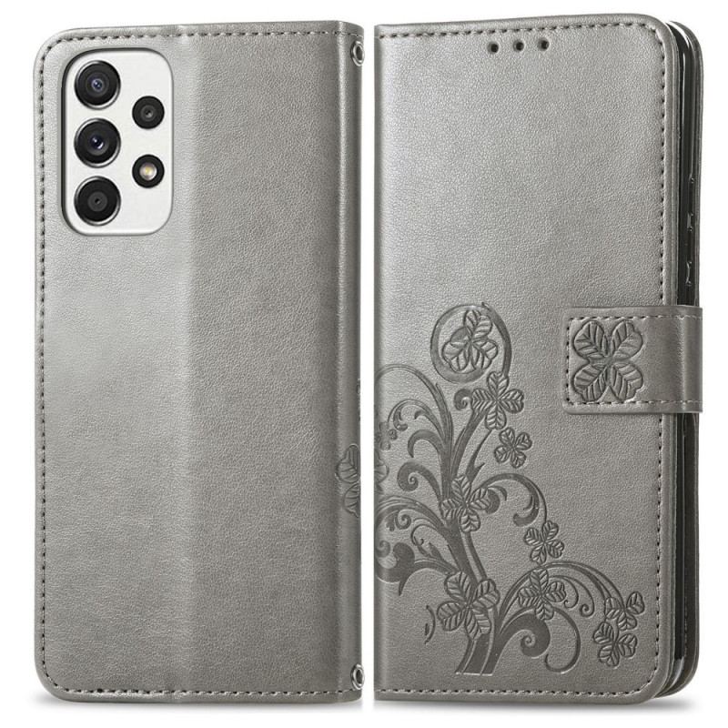 Læder Cover Samsung Galaxy M53 5G Firkløver