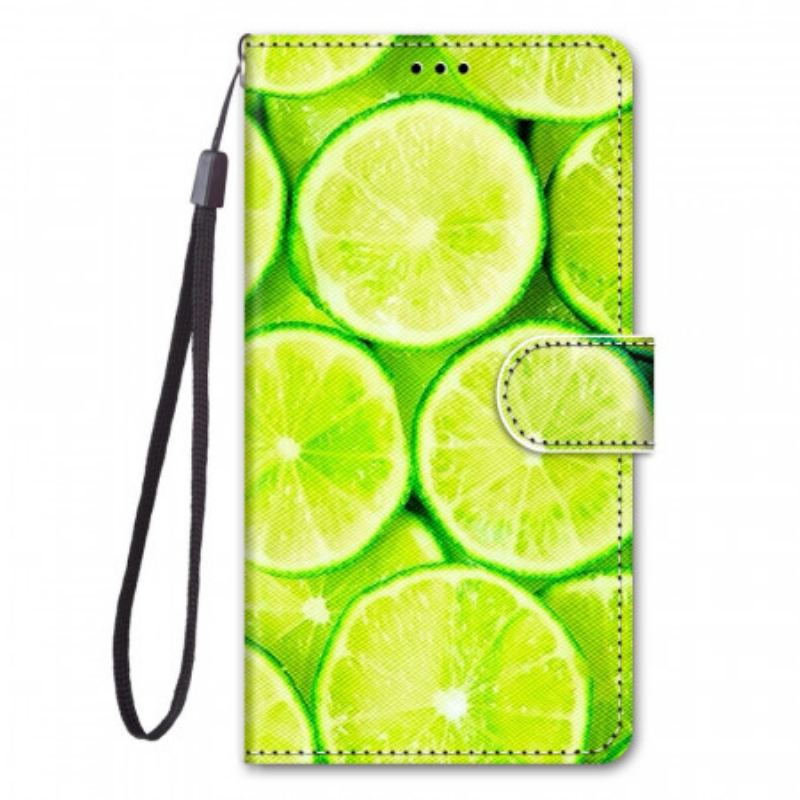 Læder Cover Samsung Galaxy M53 5G Limefrugter