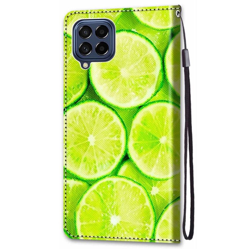 Læder Cover Samsung Galaxy M53 5G Limefrugter