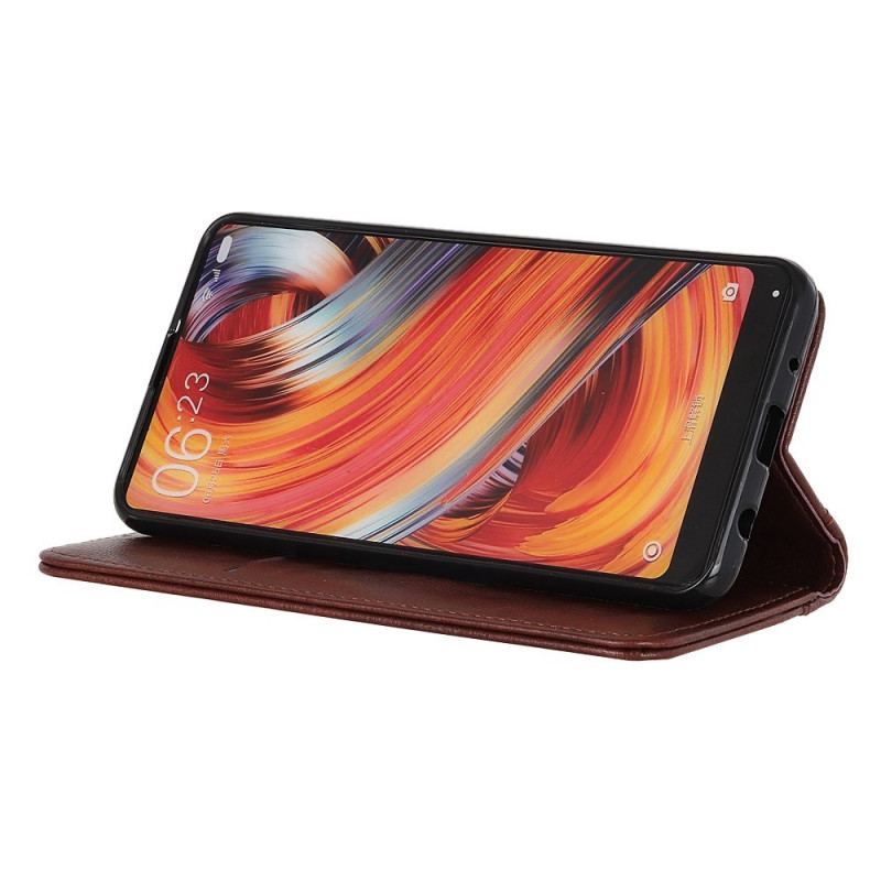 Læder Cover Samsung Galaxy M53 5G Litchi Split Læder