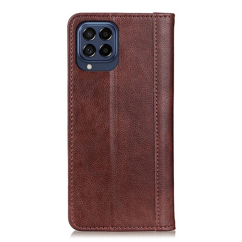 Læder Cover Samsung Galaxy M53 5G Litchi Split Læder