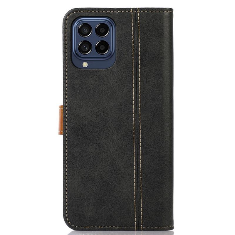 Læder Cover Samsung Galaxy M53 5G Vintage Rem