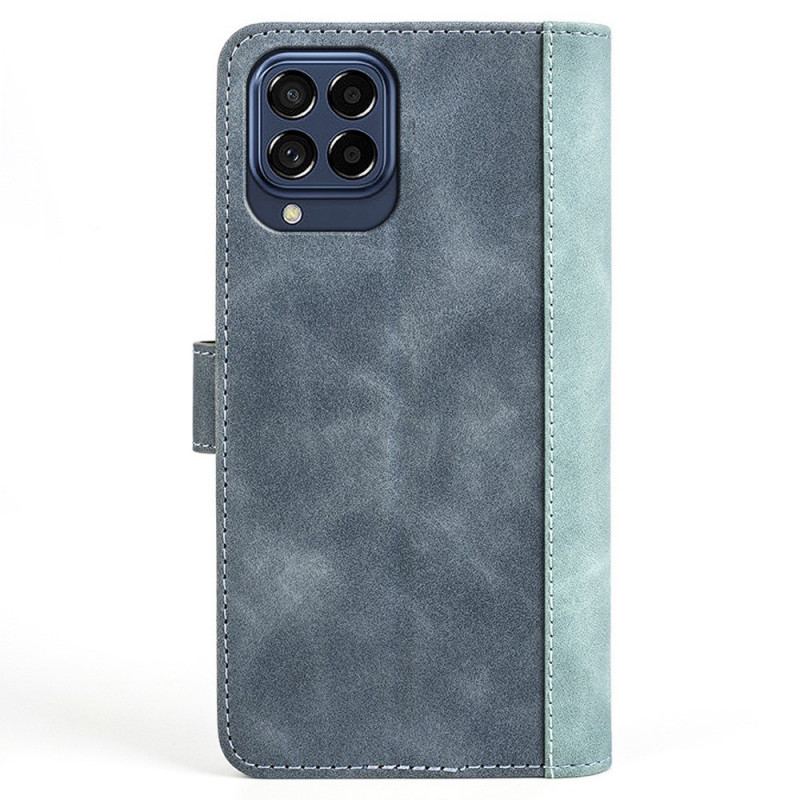 Læder Cover Samsung Galaxy M53 5G Wave Læder Stil