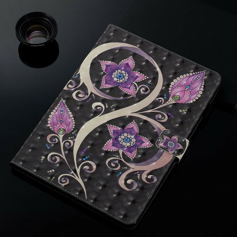 Flip Cover iPad 10.2" (2020) (2019) Blomster