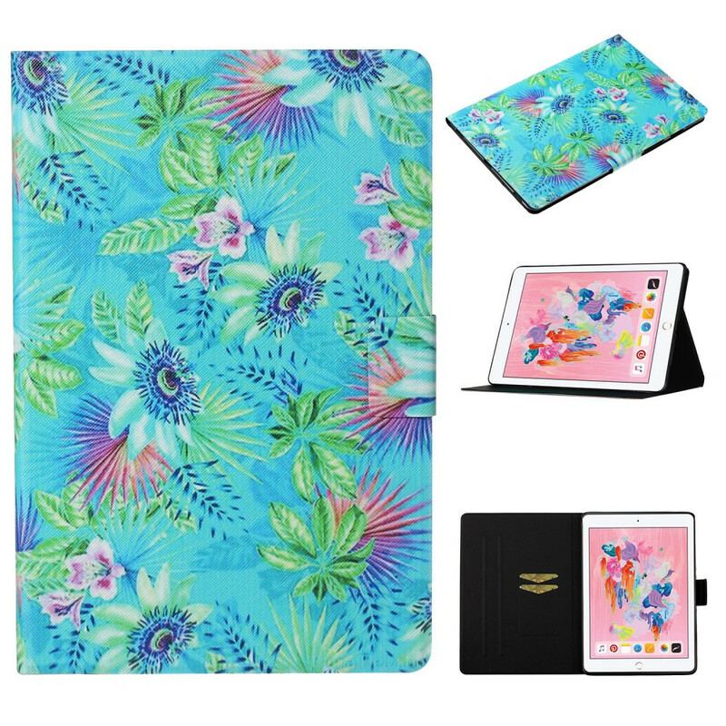 Flip Cover iPad 10.2" (2020) (2019) Blomster Og Blade