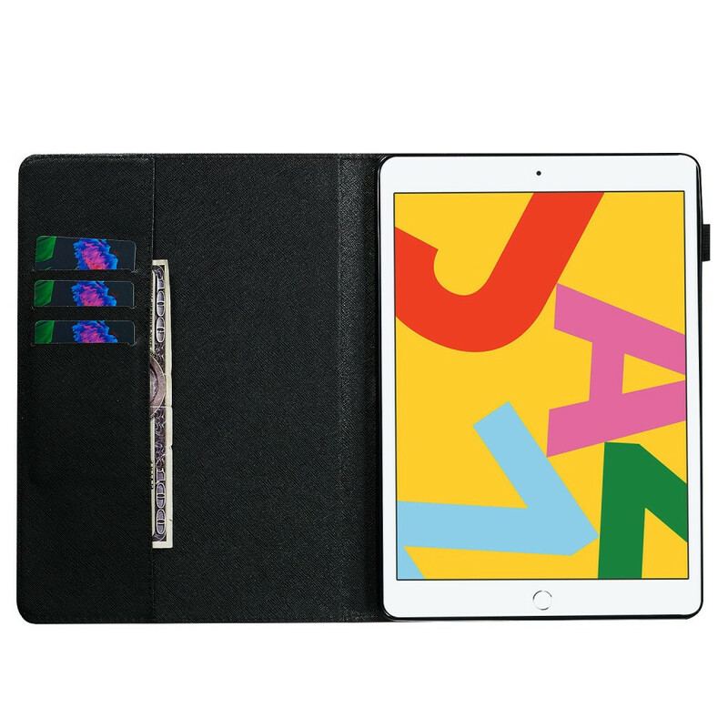 Flip Cover iPad 10.2" (2020) (2019) Blomsterfarve