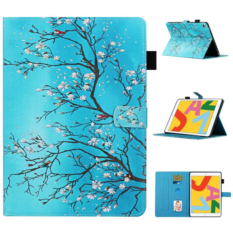 Flip Cover iPad 10.2" (2020) (2019) Blomstrende Grene