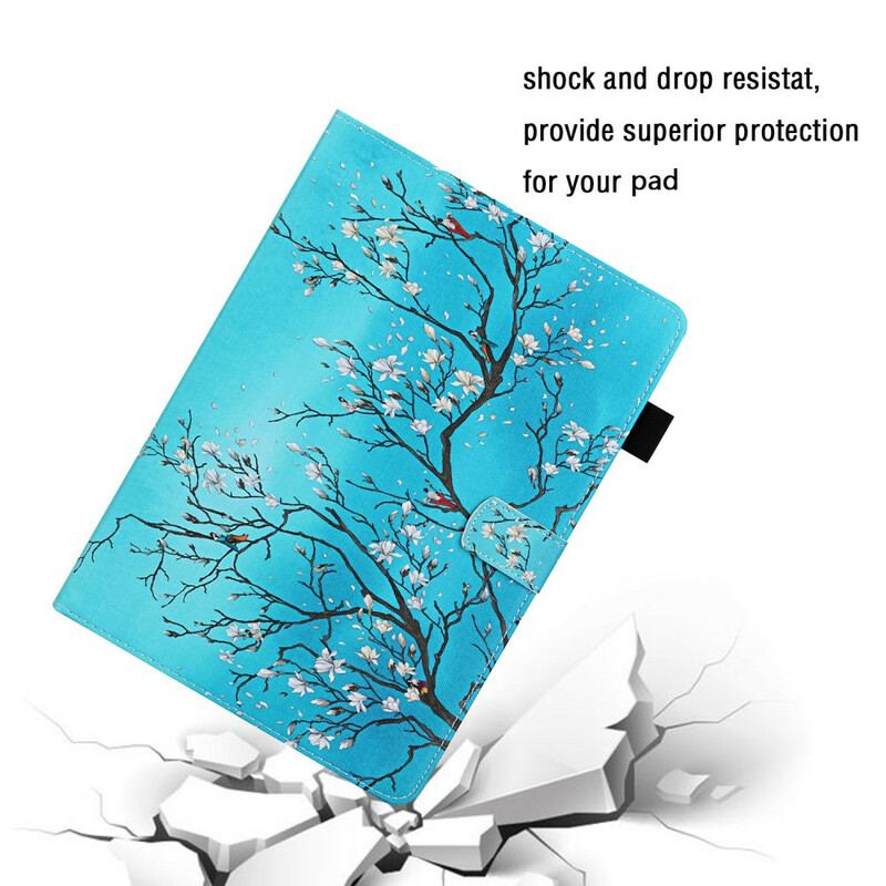 Flip Cover iPad 10.2" (2020) (2019) Blomstrende Grene