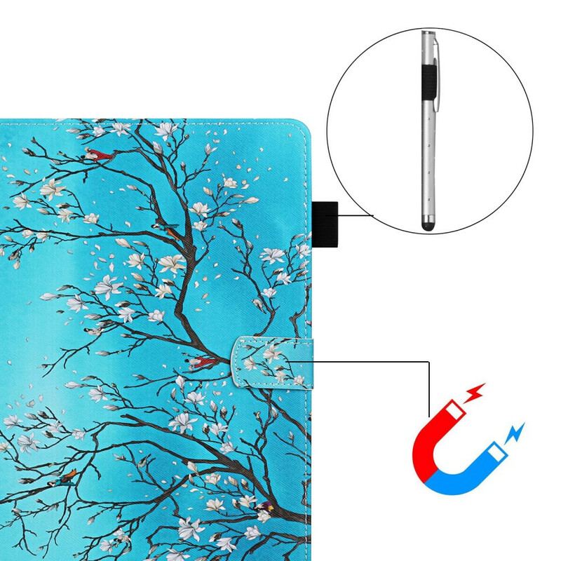 Flip Cover iPad 10.2" (2020) (2019) Blomstrende Grene