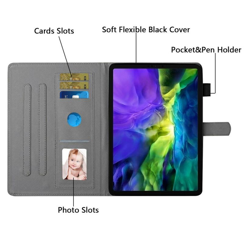 Flip Cover iPad 10.2" (2020) (2019) Guldsmede