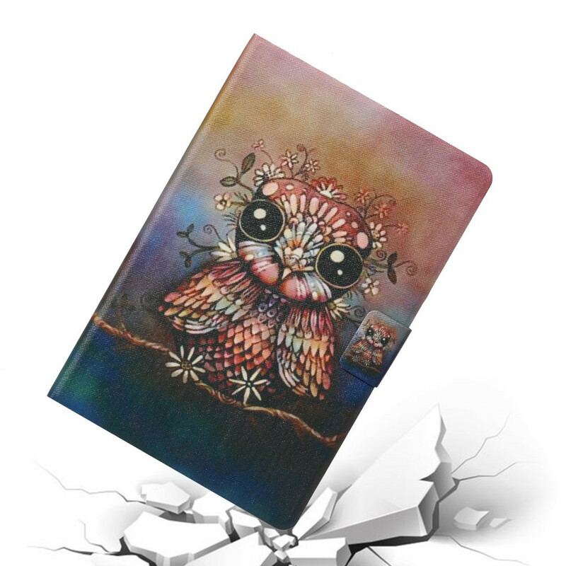 Flip Cover iPad 10.2" (2020) (2019) Kunstnerisk Ugle