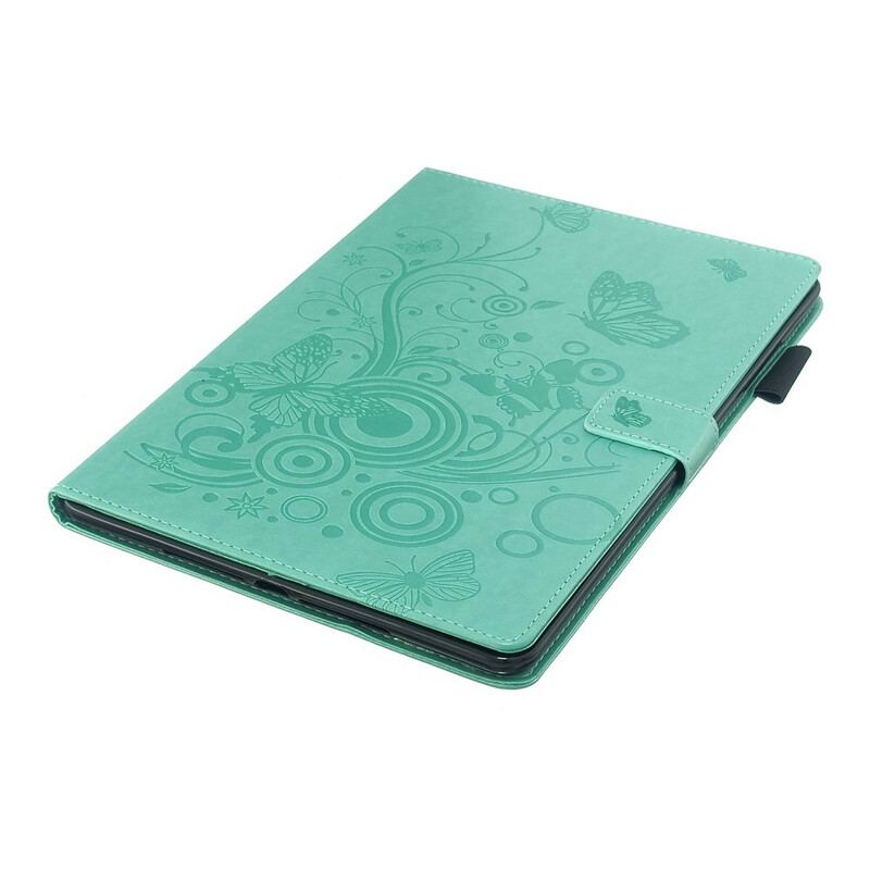 Flip Cover iPad 10.2" (2020) (2019) Læder Effekt Sobriety Sommerfugle