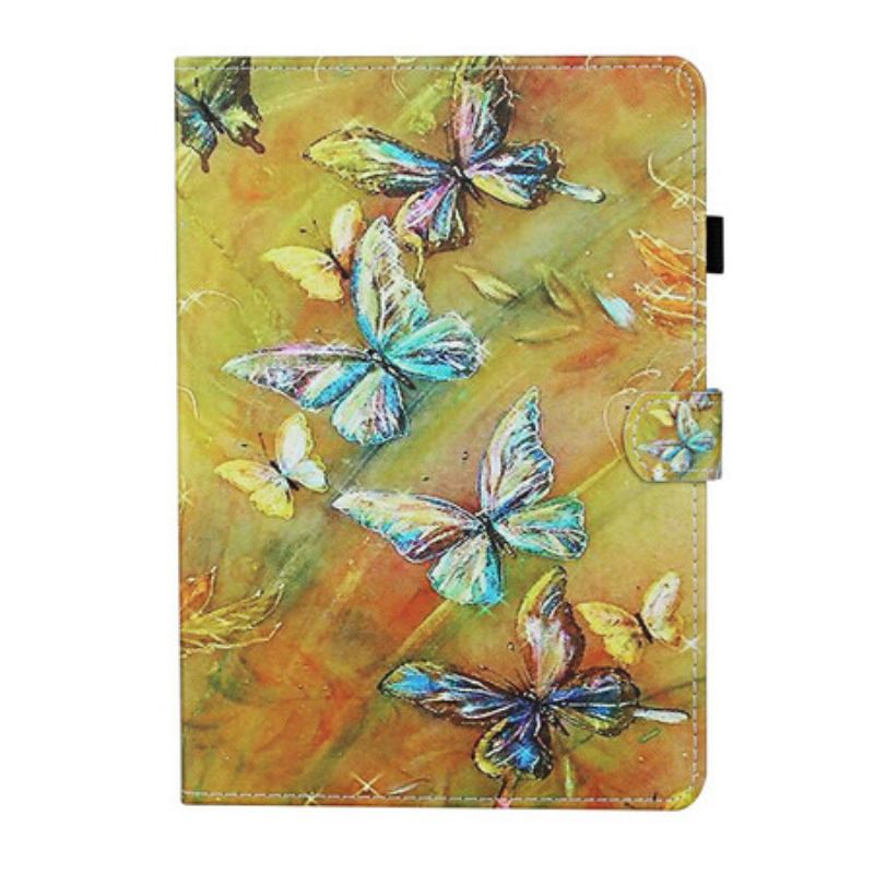 Flip Cover iPad 10.2" (2020) (2019) Malede Sommerfugle