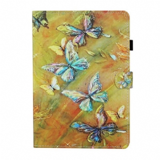 Flip Cover iPad 10.2" (2020) (2019) Malede Sommerfugle