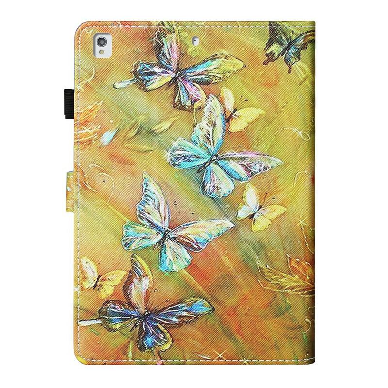 Flip Cover iPad 10.2" (2020) (2019) Malede Sommerfugle