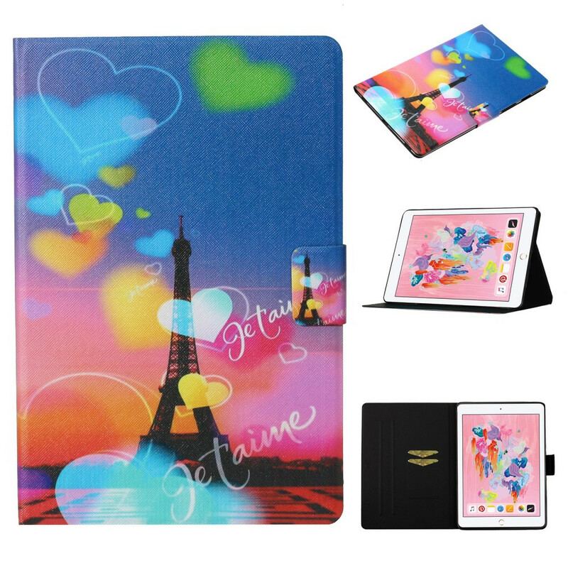 Flip Cover iPad 10.2" (2020) (2019) Paris Jeg Elsker Dig