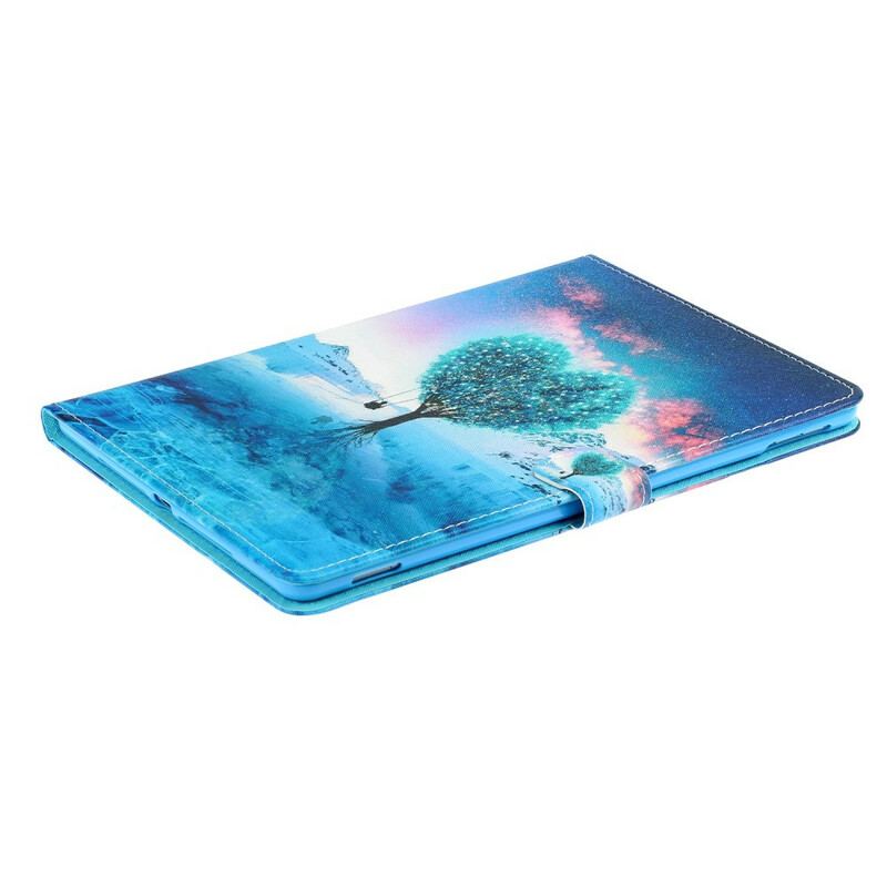 Flip Cover iPad 10.2" (2020) (2019) Træ Hjerte