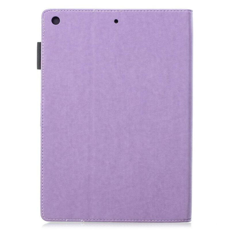 Læder Cover iPad 10.2" (2020) (2019) Blomster Diamanter Lædereffekt