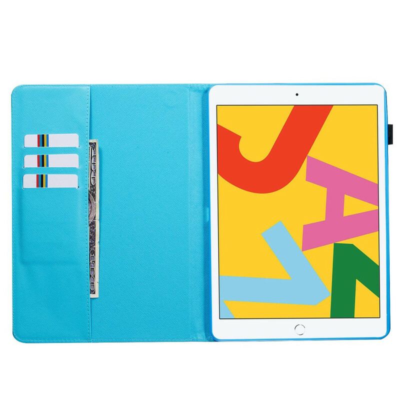 Læder Cover iPad 10.2" (2020) (2019) Sjove Skumfiduser