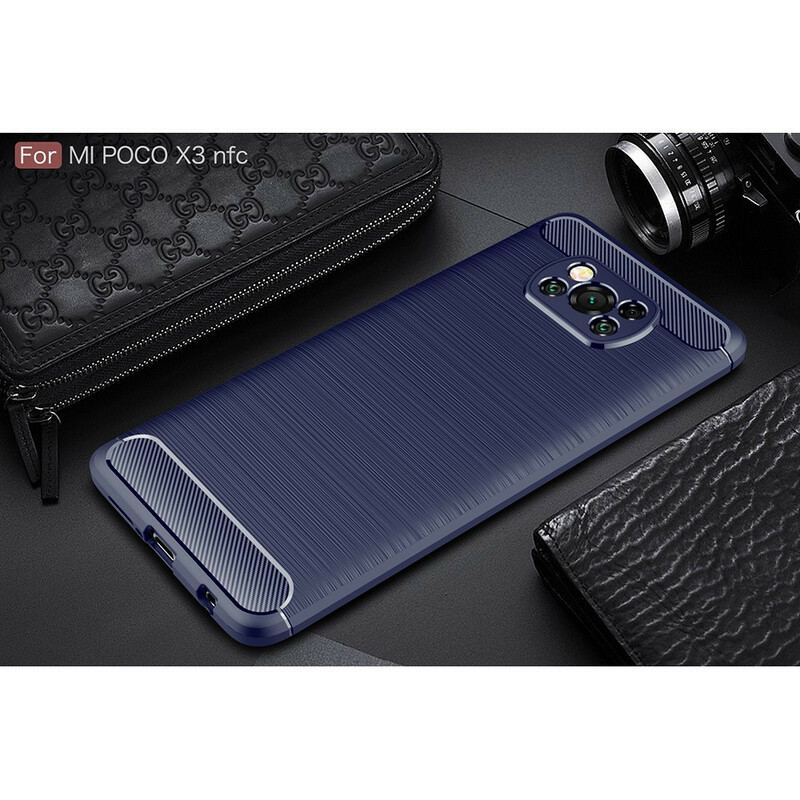 Cover Poco X3 / X3 Pro / X3 NFC Børstet Kulfiber