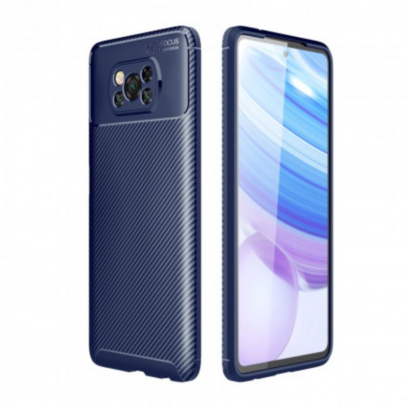 Cover Poco X3 / X3 Pro / X3 NFC Fleksibel Kulfibertekstur