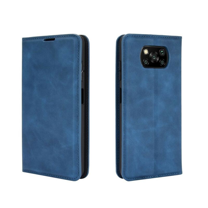 Cover Poco X3 / X3 Pro / X3 NFC Flip Cover Blødt Lædereffekt