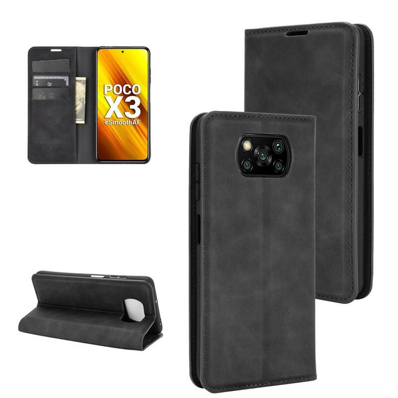 Cover Poco X3 / X3 Pro / X3 NFC Flip Cover Blødt Lædereffekt