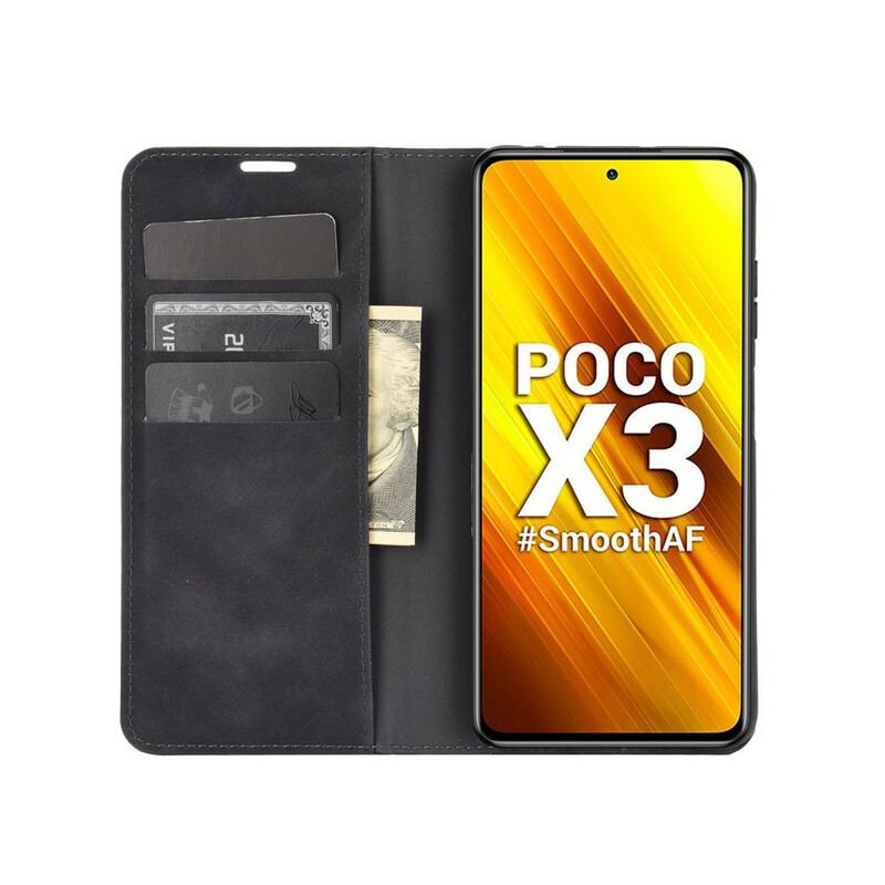 Cover Poco X3 / X3 Pro / X3 NFC Flip Cover Blødt Lædereffekt