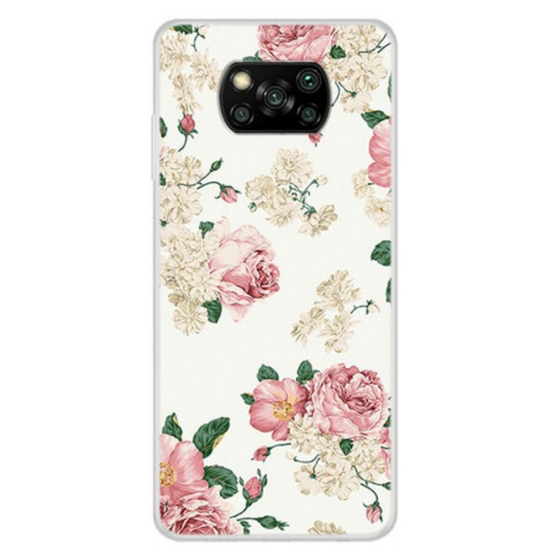 Cover Poco X3 / X3 Pro / X3 NFC Frihedsblomster