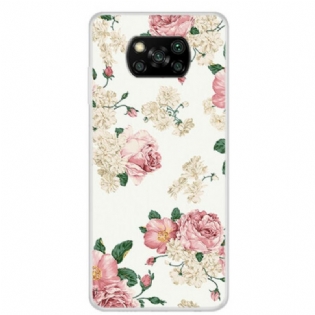 Cover Poco X3 / X3 Pro / X3 NFC Frihedsblomster