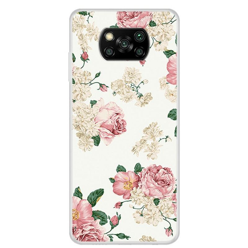 Cover Poco X3 / X3 Pro / X3 NFC Frihedsblomster