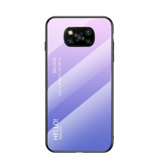 Cover Poco X3 / X3 Pro / X3 NFC Hærdet Glas Hej