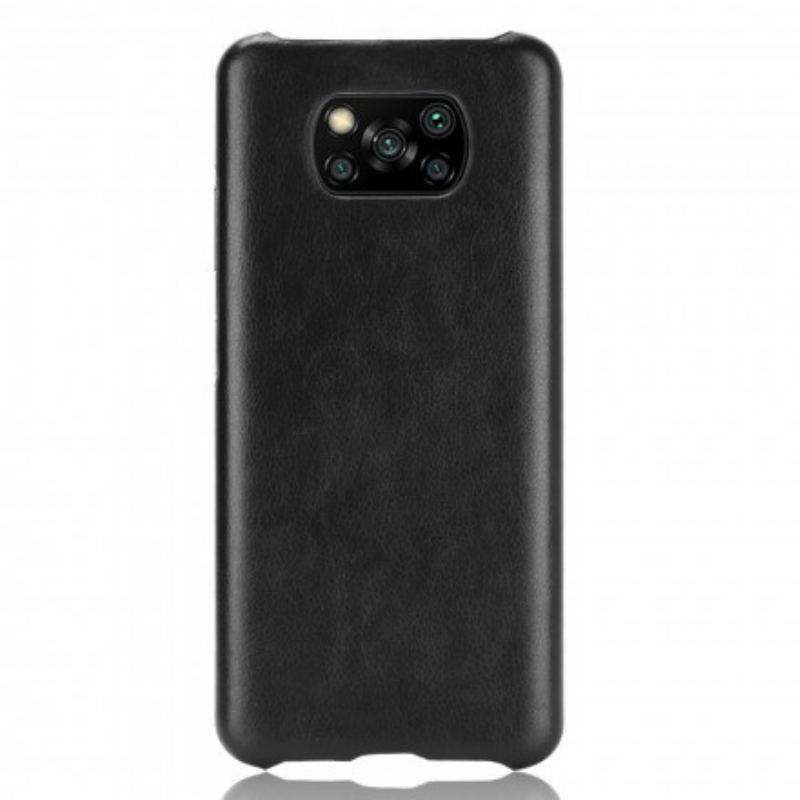 Cover Poco X3 / X3 Pro / X3 NFC Litchi Performance Lædereffekt