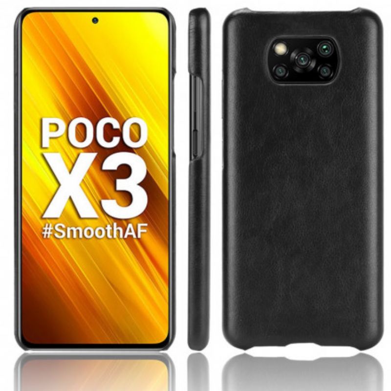 Cover Poco X3 / X3 Pro / X3 NFC Litchi Performance Lædereffekt