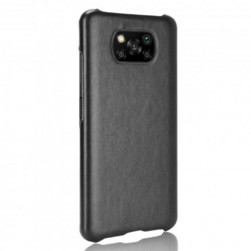 Cover Poco X3 / X3 Pro / X3 NFC Litchi Performance Lædereffekt