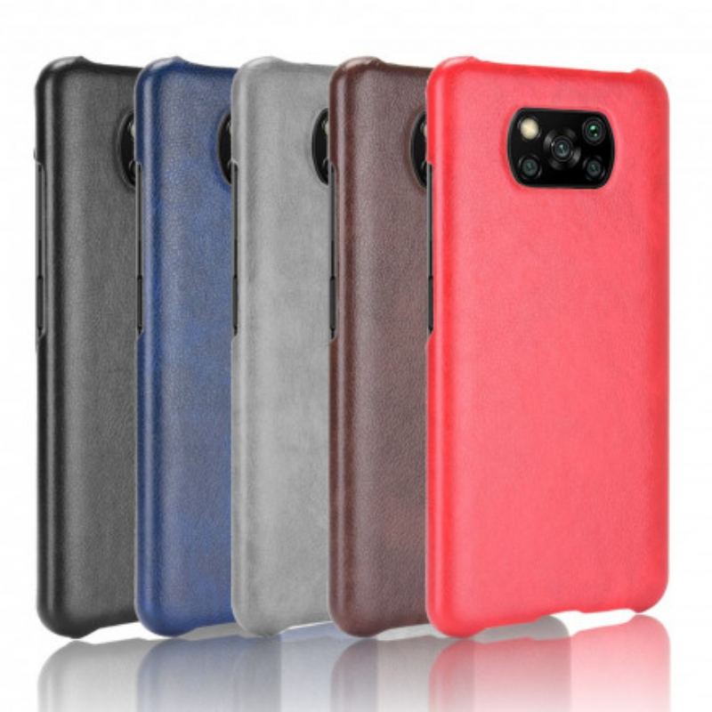 Cover Poco X3 / X3 Pro / X3 NFC Litchi Performance Lædereffekt