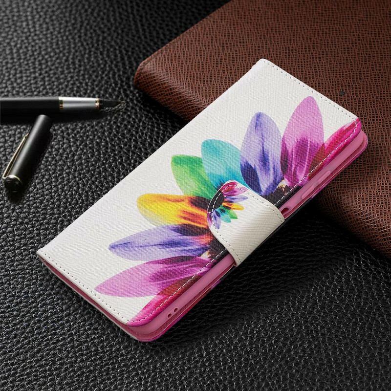 Flip Cover Poco X3 / X3 Pro / X3 NFC Akvarel Blomst