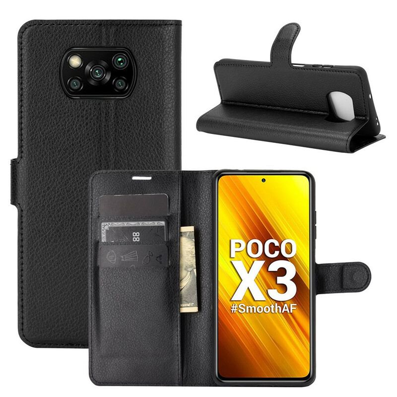 Flip Cover Poco X3 / X3 Pro / X3 NFC Klassisk Kunstlæder